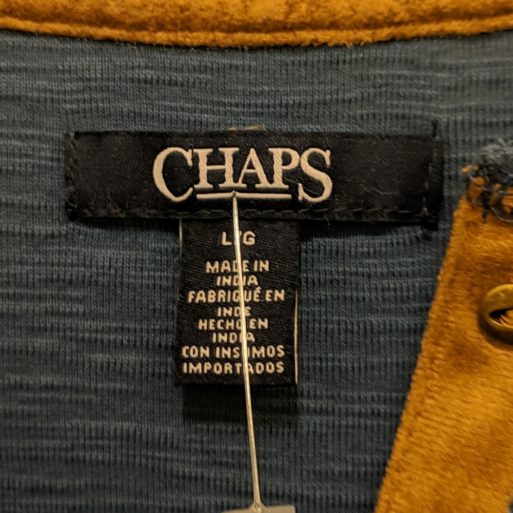Chaps Large Long Sleeve Pull-Over - image 3